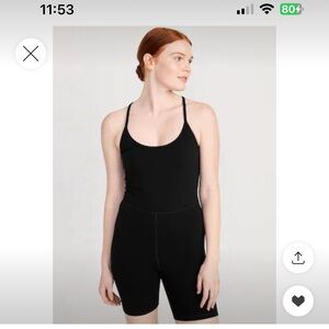 Old Navy PowerChill Cami Bodysuit for Women --
6-inch inseam black size large